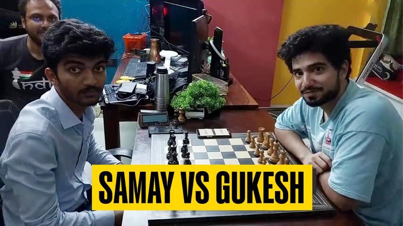 Samay Raina played a friendly chess game against D Gukesh in march last year