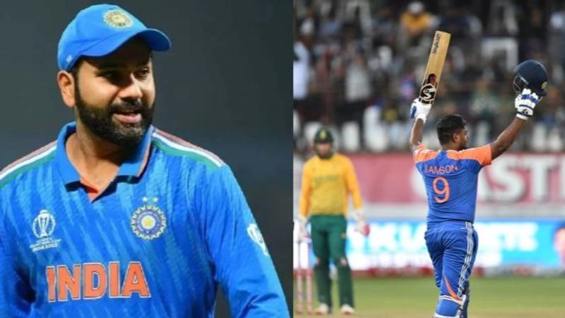 sanju samson and rohit sharma jersey number connection