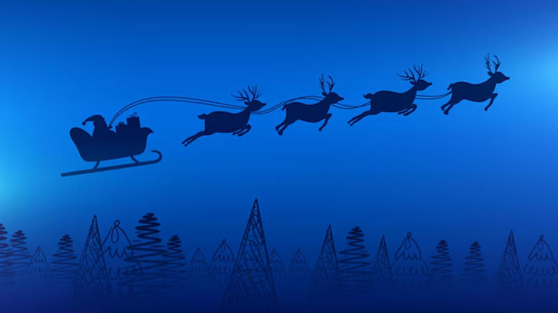 Santa's Sleigh On Flight Radar On Christmas Eve