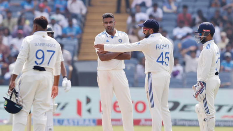 Sarfaraz Khan, Ravichandran Ashwin, Rohit Sharma and Rishabh Pant during IND vs ENG series