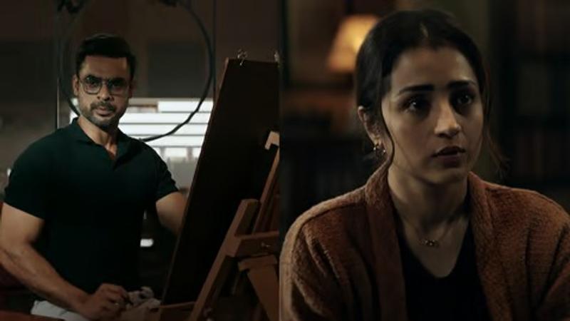 Scene from Identity featuring Tovino Thomas and Trisha Krishnan