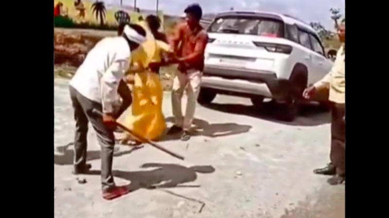 Woman Brutally Assaulted in MP's Dhar District, Shocking Video Viral