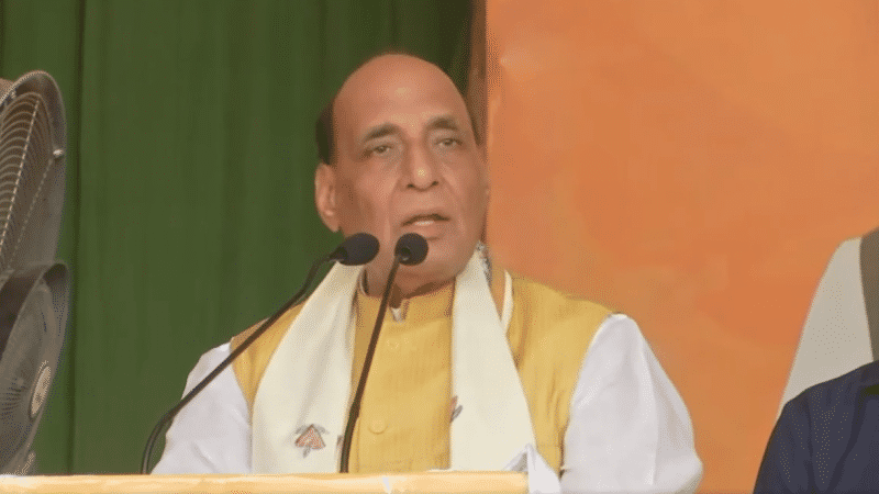 Pakistan feeling pain watching democracy flourishing in J&K, says Rajnath Singh