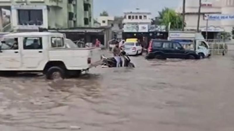 Severe Waterlogging In Gujarat’s Banaskantha Amid Heavy Rain Deluge 