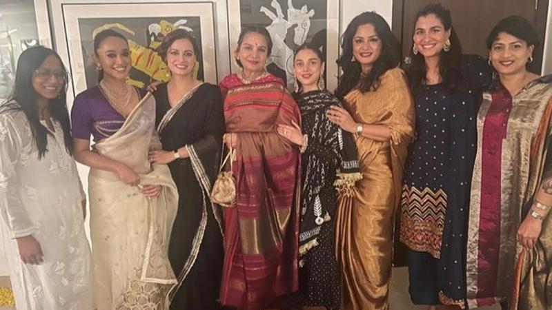 Shabana Azmi shares picture with Aditi Rao Hydari from Dia Mirza's Diwali bash 