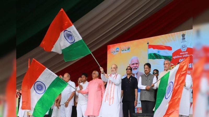 Shah Launches 'tiranga Yatra', Says Youth Must Come Forward To Make India Developed By 2047