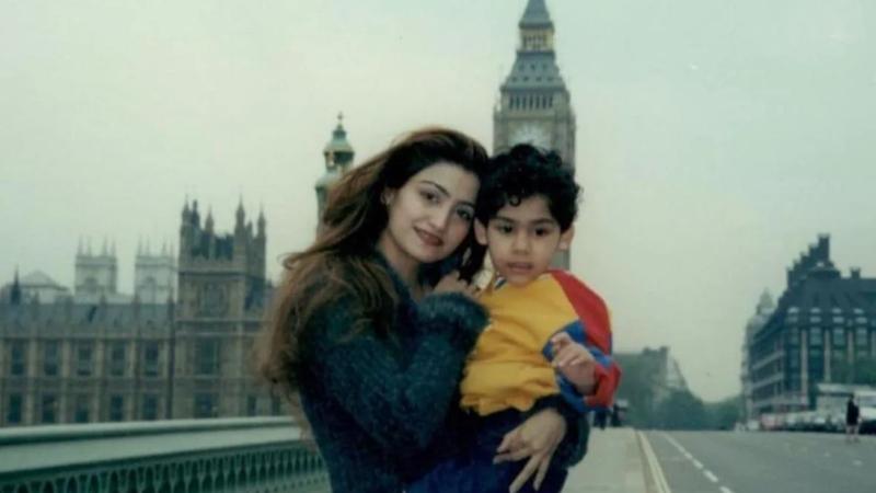 Shalini Passi in an old photo with her son Robin