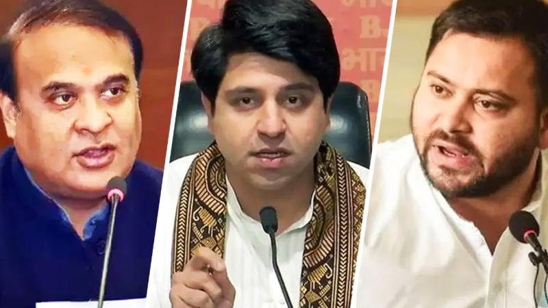 Shehzad Poonawalla, Himanta Biswa Sarma, Tejashwi Yadav