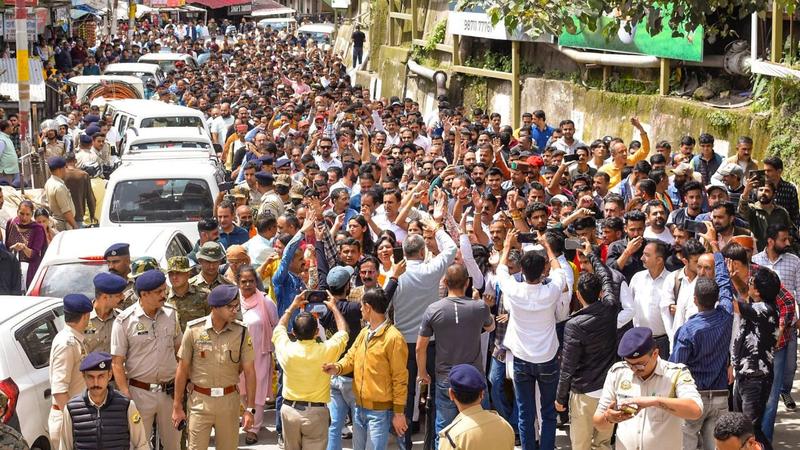 Shimla protest against illegal construction of a mosque