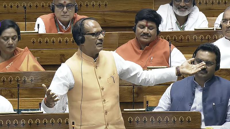 Shivraj Singh Chouhan in Lok sabha