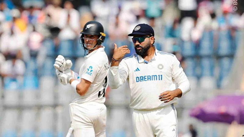 shubman gill fifty as india takes lead of 28 runs ind vs nz 3rd test mumbai updates