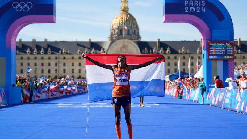 Sifan Hassan of Netherlands wins Paris Olympics women's marathon