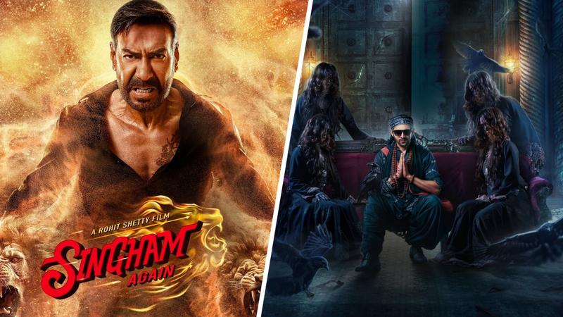 Singham Again and Bhool Bhulaiyaa 3 released on Diwali