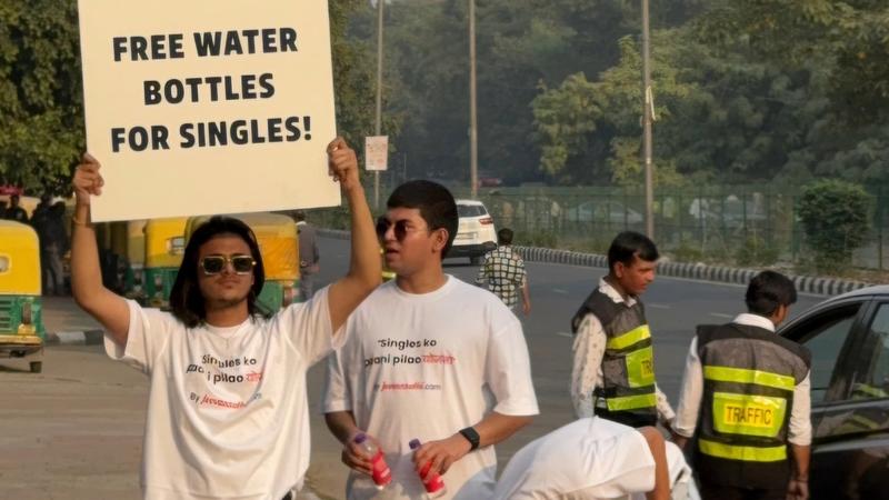 ‘Singles Ko Paani Pilao Yojana': Singles At Diljit's Delhi Concert Given Free Water Bottles