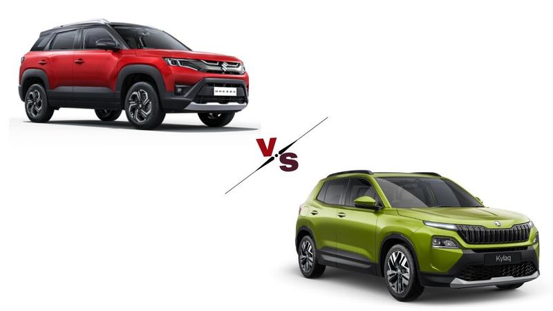 Skoda Kylaq vs Maruti Suzuki Brezza