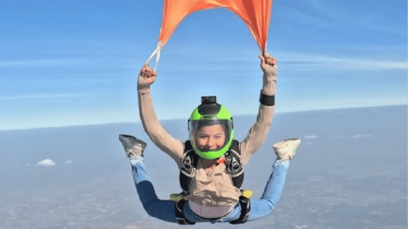 Skydiver Honours Mahakumbh With a 13,000-Ft Dive | VIRAL Video