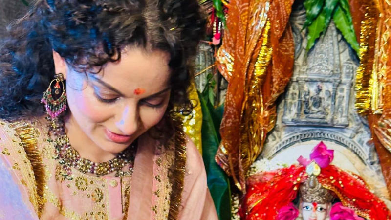 Amid Emergency Delay, Kangana Ranaut Finds Solace While Meditating At Mira Bai’s Palace