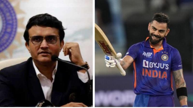 Sourav Ganguly and Virat Kohli