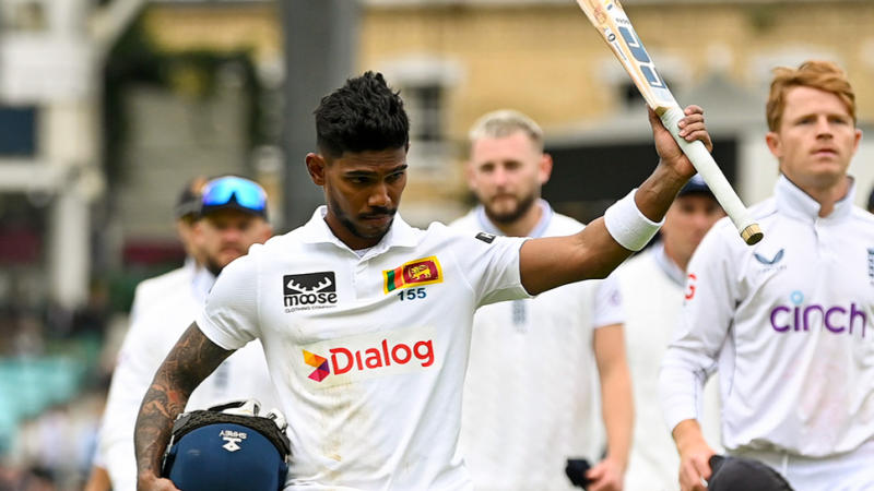 srilanka beat england in oval test breaks pakistan record Pathum Nissanka shines