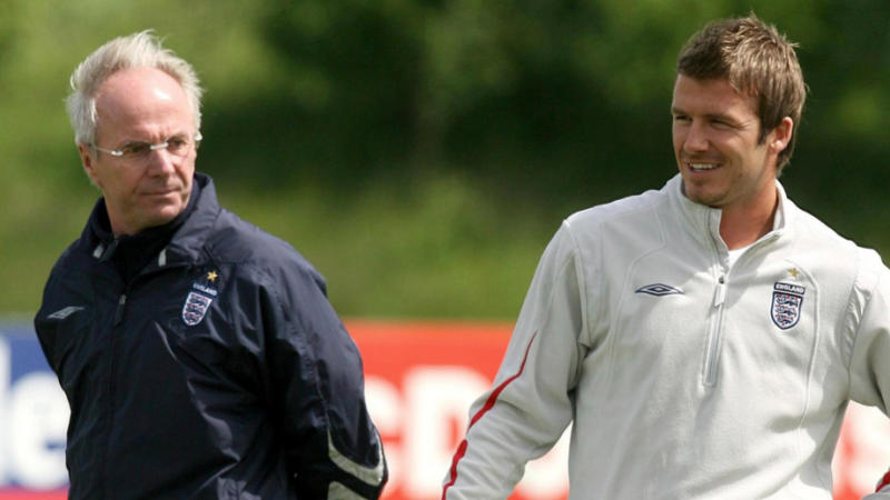 Sven Goran Erikkson and David Beckham