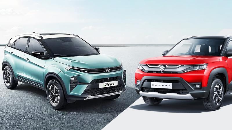 Tata Nexon i-CNG vs Maruti Suzuki Brezza CNG