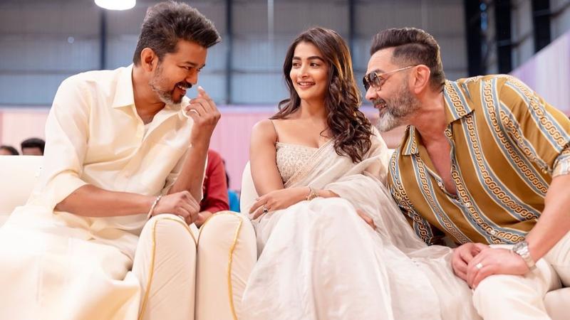 Thalapathy69: Vijay, Pooja Hegde and Bobby Deol in one frame.