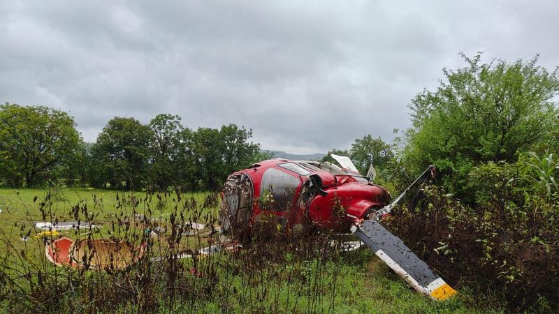 THE HELICOPTER, IDENTIFIED AS AN AW 139 MODEL, WAS EN ROUTE FROM MUMBAI TO VIJAYAWADA.