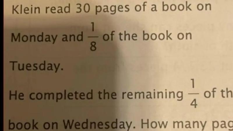 The problem asks for the total number of pages in a book after reading a specific number of pages over three consecutive days.