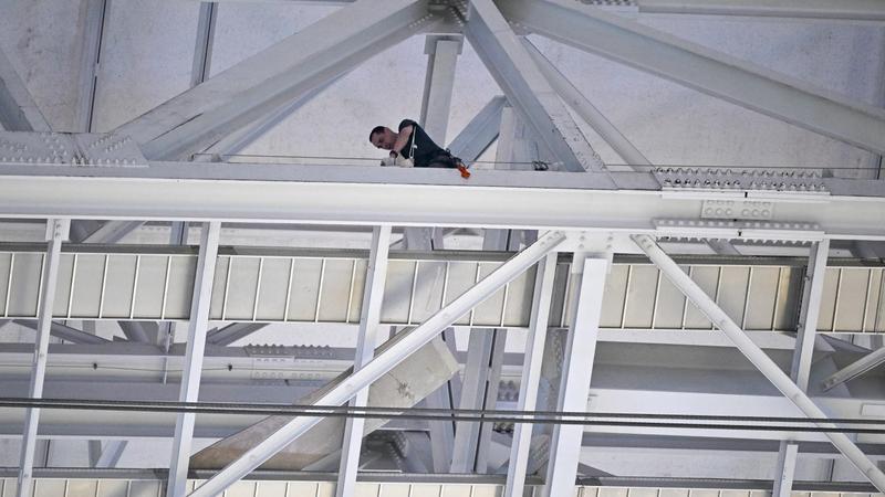 The roof of the Dallas Cowboys stadium fell down.