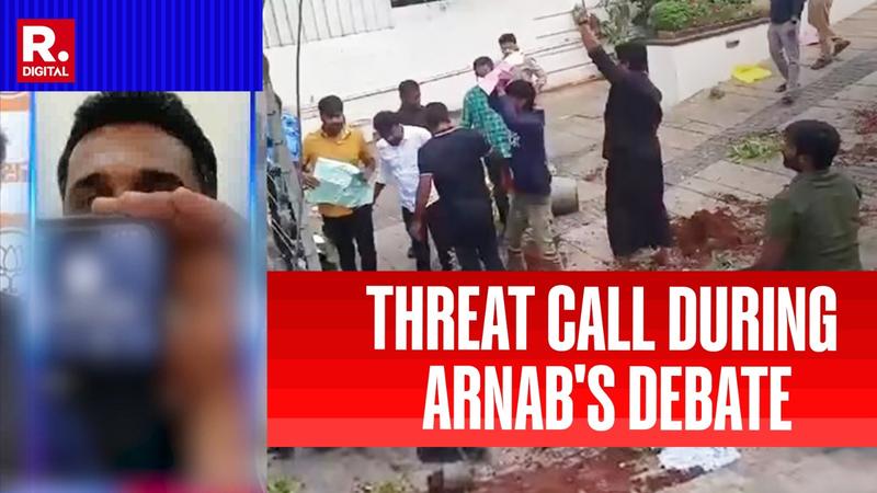 Threat call during Arnab's debate 