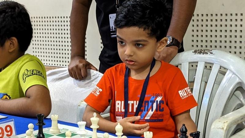 three year old anish became the youngest player to receive fide rating