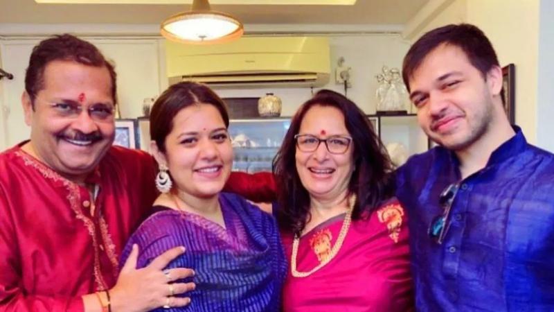 Tiku Talsania's file photo with family