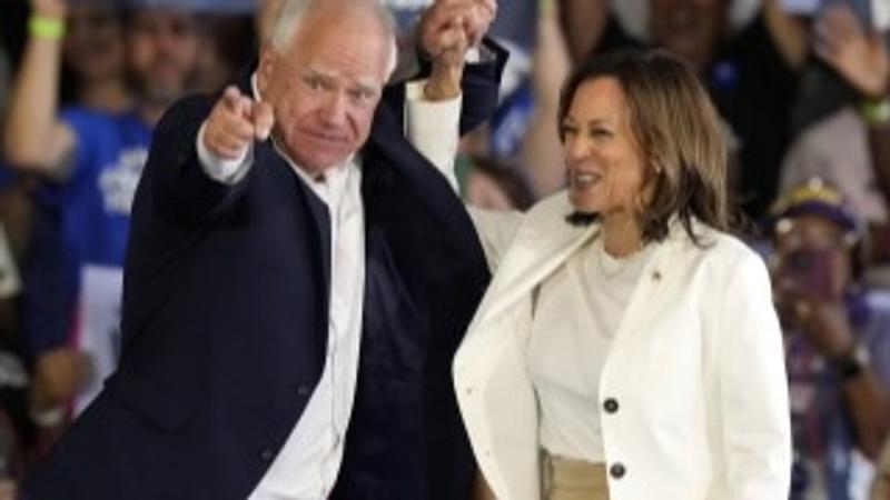 Tim Walz and Kamala Harris 