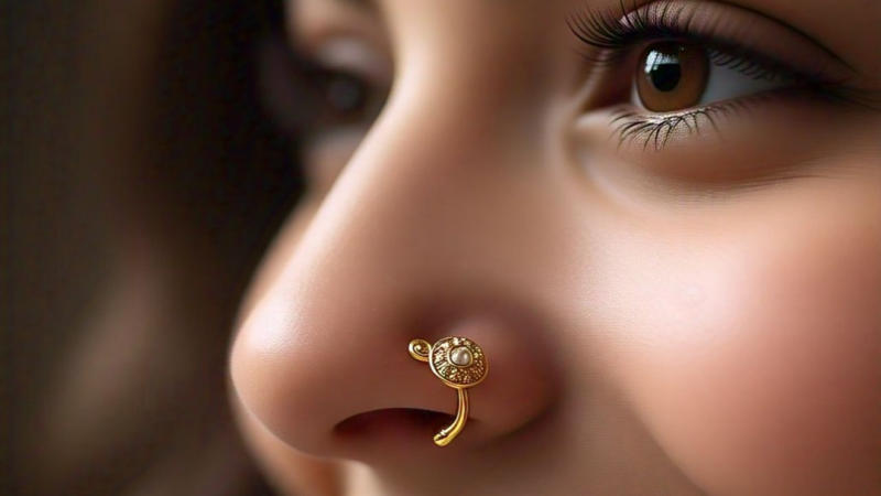 Trending Gold Nose Ring Designs