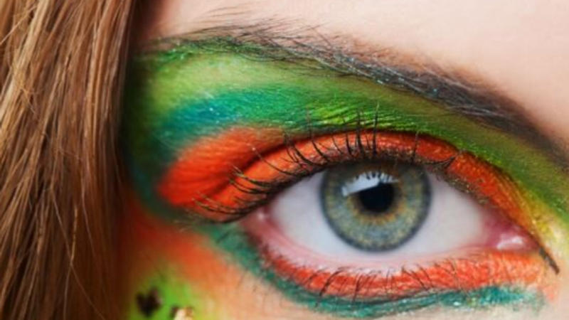 Tricolor Eye Makeup