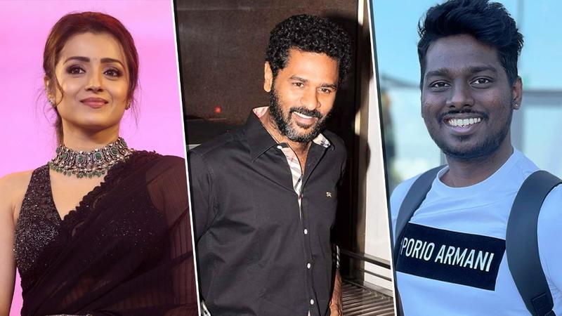 Trisha, Prabhu Deva at GOAT screening