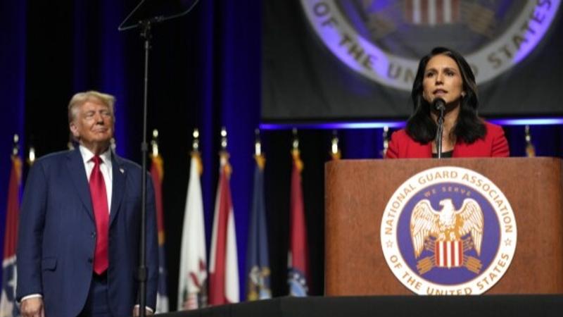 Tulsi Gabbard with Donald Trump