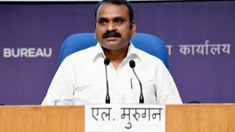 Union Minister of State for Information and Broadcasting L Murugan