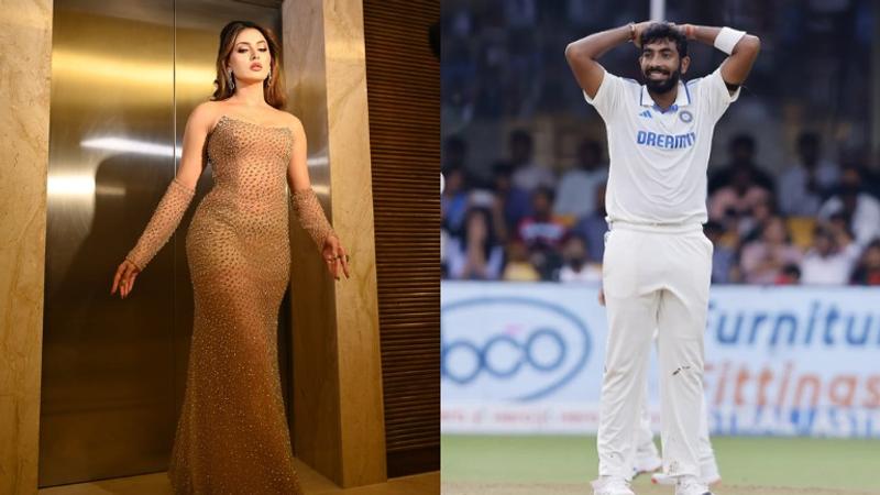 Urvashi Rautela and Jasprit Bumrah