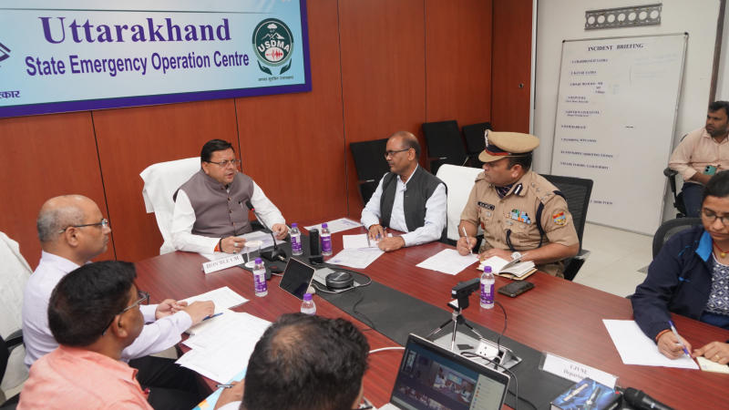 Uttarakhand Chief Minister Pushkar Singh reviews rainfall situation in state