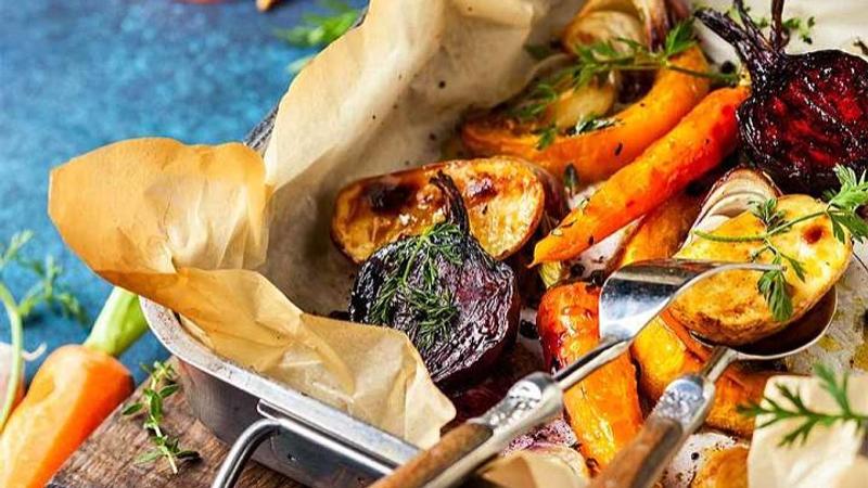 Roasted root vegetables