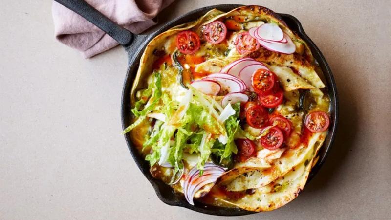 Vegetarian Enchiladas Suizas