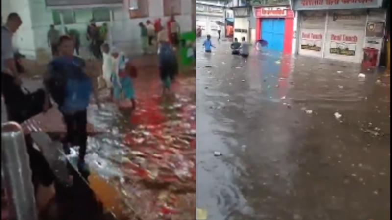 Video Captures Flooded Pune Central Railway Station After Sunday Rains