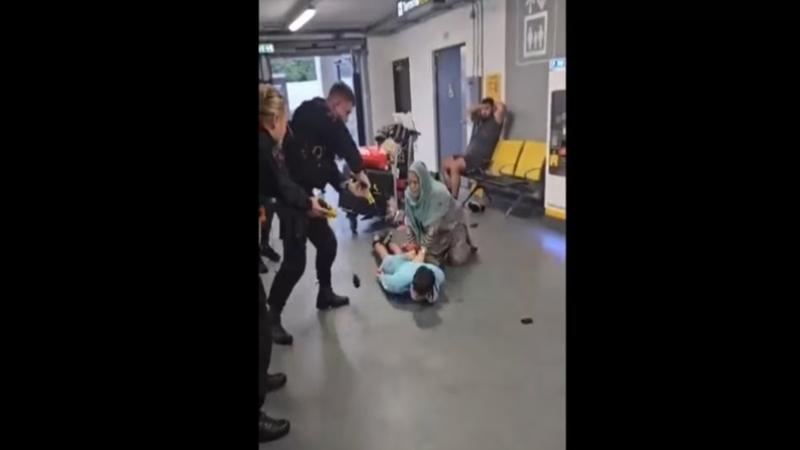 Video Shows UK Police Officer Brutally Kick Man On Head At Manchester Airport