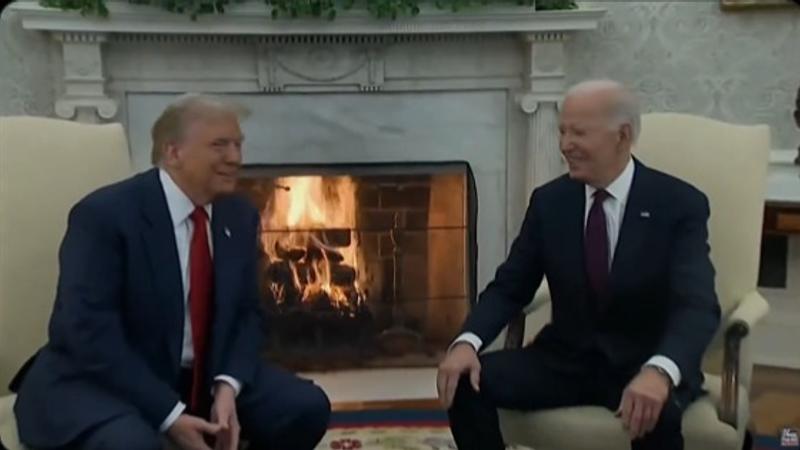 Video: Trump And Biden Joke About ‘Hounding Reporters’ During First Meet 