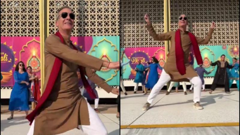 Video: US Ambassador Eric Garcetti Dazzles with Bhangra at Diwali Celebration in New Delhi | WATCH