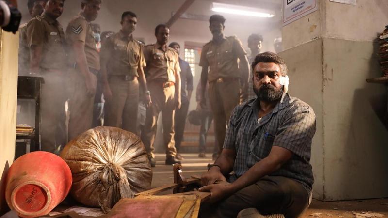 Vijay Sethupathi in a still from Maharaja