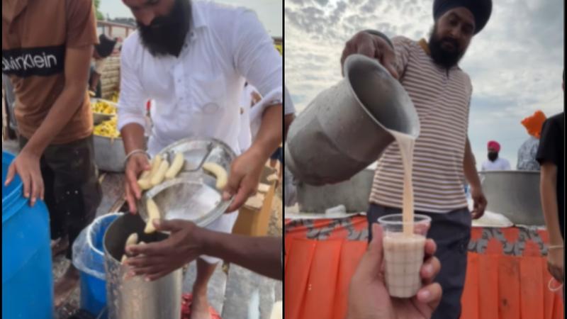 Viral Video: Internet Reacts to Sikh Community’s Banana Milkshake Langar Twist