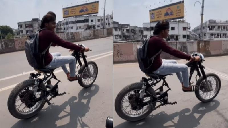 VIRAL VIDEO Neither petrol nor engine bike