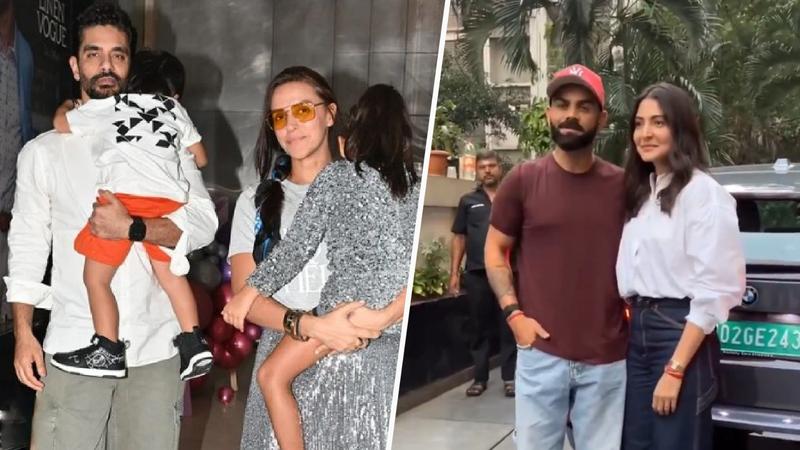 Virat-Anushka, Saif-Kareena's Son Jeh Attend Neha Dhupia's Daughter Birthday Bash